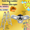 FOLD STEP LADDER & TRISTAR LED LIGHT