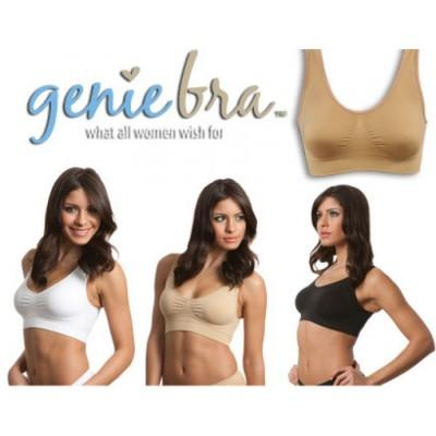 Genie Bra Womens 6 Pack - Wireless Bra for Women, Solid Color Seamless Bra,  Neutrals/Pastels, Medium : : Clothing, Shoes & Accessories